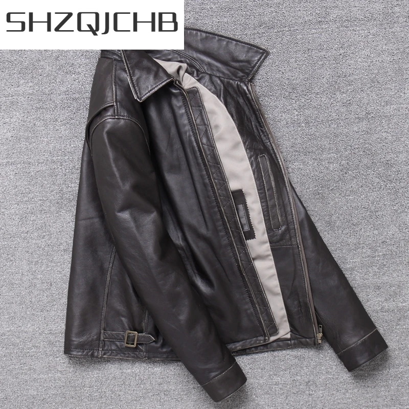 JCHB 2021 Jacket Genuine Men Leather Vintage 100% Sheepskin Coat Spring Autumn Casual Motorcycle Leather Jackets Q-1919 KJ4107
JCHB 2021 Jacket Genuine Men Leather Vintage 100% Sheepskin Coat Spring Autumn Casual Motorcycle Leather Jackets Q-1919 KJ4107