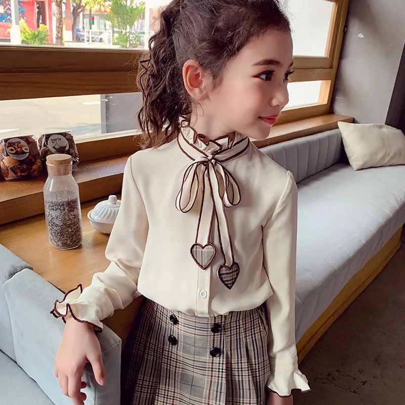 Spring Baby Girls Blouses Kids Bowknot Collar Cotton Shirt Teen Girls Long Sleeve Tops Teenager Blouse 4 5 6 7 8 9 10 14Years
Spring Baby Girls Blouses Kids Bowknot Collar Cotton Shirt Teen Girls Long Sleeve Tops Teenager Blouse 4 5 6 7 8 9 10 14Years