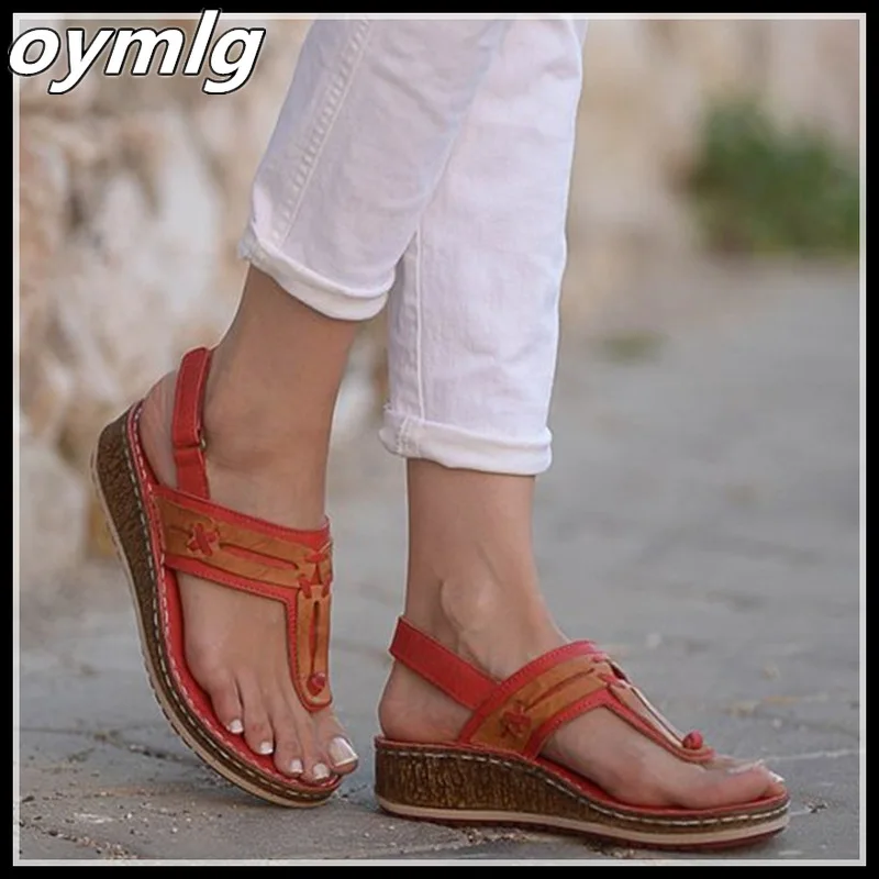 Retro Female Open Toe Casual Solid Sandals Summer Sandals Women Flip Flop Sewing Wedges Back Strap Shoes Woman
Retro Female Open Toe Casual Solid Sandals Summer Sandals Women Flip Flop Sewing Wedges Back Strap Shoes Woman