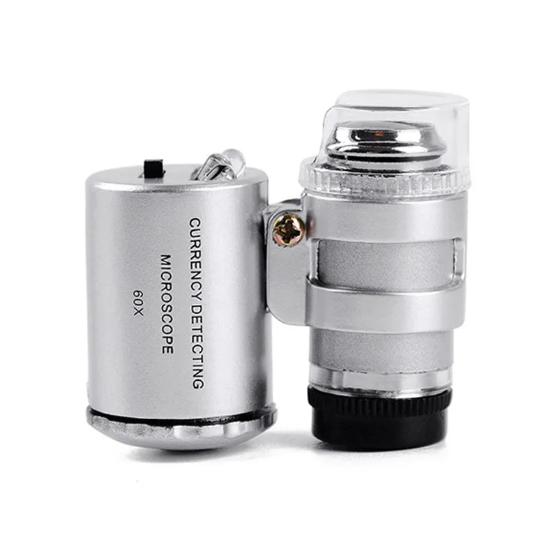 PINTUDY 60X Magnifying Loupe Jewelry Jewelers Pocket Magnifier Loop Eye Coins Led Light Optical Instruments Microscopes 2021 New
PINTUDY 60X Magnifying Loupe Jewelry Jewelers Pocket Magnifier Loop Eye Coins Led Light Optical Instruments Microscopes 2021 New