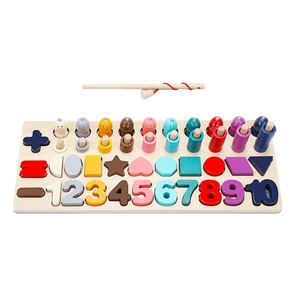 Wooden Number/Rings/Shape/Color Montessori Game Counting Math Puzzle Toys 
Wooden Number/Rings/Shape/Color Montessori Game Counting Math Puzzle Toys
