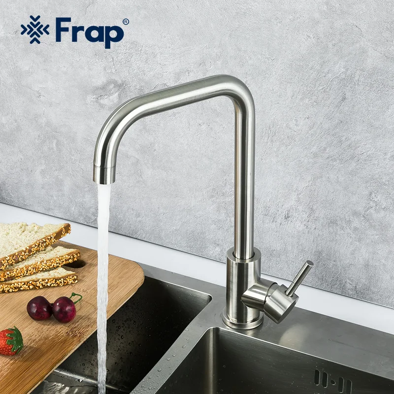 

Frap Kitchen Faucet Stainledd Steel Kitchen Sink Mixer Faucet Cold & Hot Water Tap Torneira Cozinha Y40194
