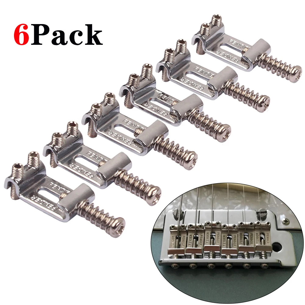 6 PCS Roller Tremolo Guitar Bridge Saddles Metal Nickel For Fender Strat Stratocaster And Tele Telecaster Electric Guitars
6 PCS Roller Tremolo Guitar Bridge Saddles Metal Nickel For Fender Strat Stratocaster And Tele Telecaster Electric Guitars