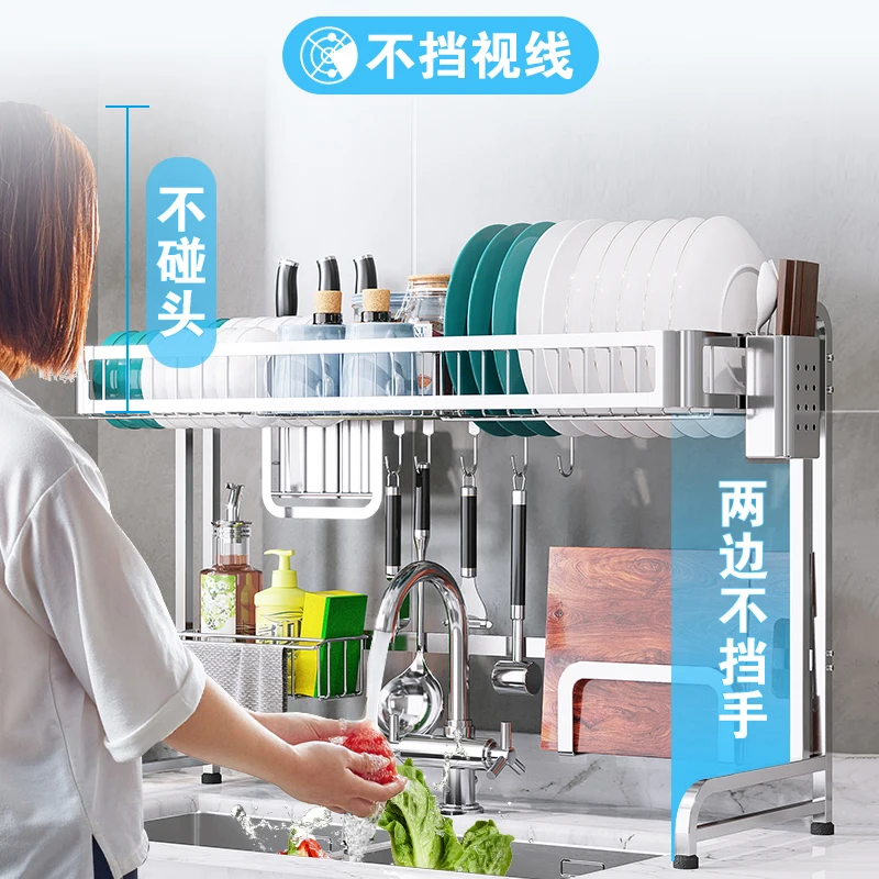 Kitchen Rack Black Stainless Steel Sink Hanging Dish Rack Dishware Storage Rack Floor Drain Rack gdeilipo Home Cupboard
Kitchen Rack Black Stainless Steel Sink Hanging Dish Rack Dishware Storage Rack Floor Drain Rack gdeilipo Home Cupboard