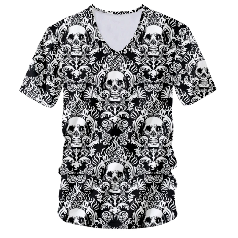 CJLM Skull T Shirt 3D Print Brand V Neck Tshirt Black Tee Sexy Style Men's Oversize Clothes Unisex Dropship Wholesale
CJLM Skull T Shirt 3D Print Brand V Neck Tshirt Black Tee Sexy Style Men's Oversize Clothes Unisex Dropship Wholesale
