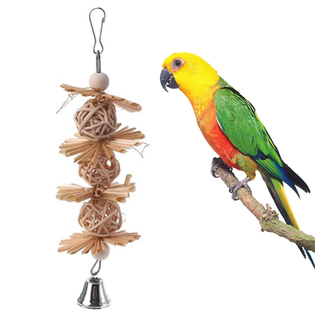 Pet Bird Bite Toy Rattan Grass Bird Cage Hanging Ball Toy Bird Ball With Bell Parrot Bite Toy Bird Chewing Rattan Weave Toy
Pet Bird Bite Toy Rattan Grass Bird Cage Hanging Ball Toy Bird Ball With Bell Parrot Bite Toy Bird Chewing Rattan Weave Toy