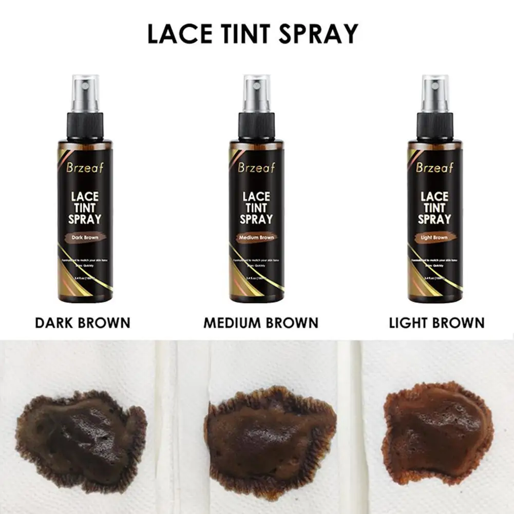 100ml Private Label Lace Tint Spray for Wig and Dark Brown Middle Brown Light Brown Lace Tint Spray Hair Tools
100ml Private Label Lace Tint Spray for Wig and Dark Brown Middle Brown Light Brown Lace Tint Spray Hair Tools