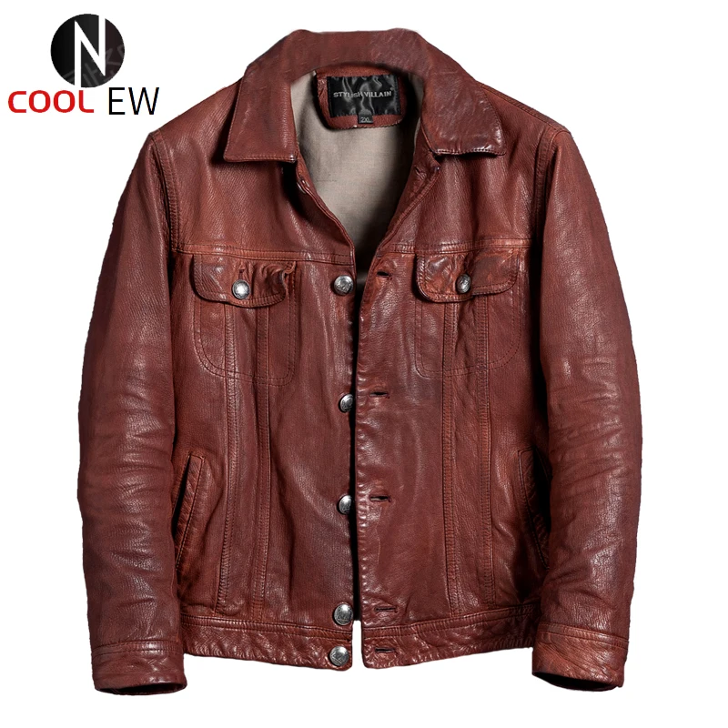 2021 Black Japan Casual Style Genuine Leather Jacket Men Single Breasted Plus Size 4XL Real Sheepskin Slim Fit Spring Coat
2021 Black Japan Casual Style Genuine Leather Jacket Men Single Breasted Plus Size 4XL Real Sheepskin Slim Fit Spring Coat