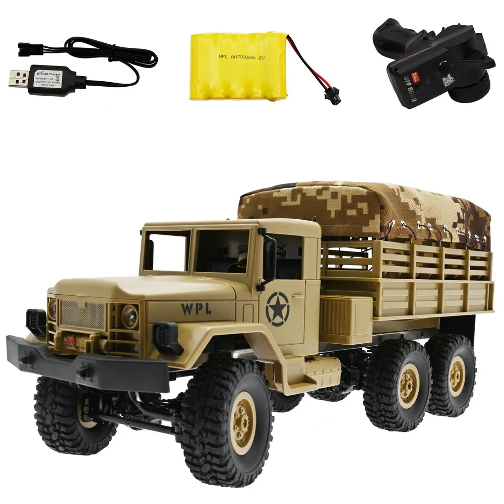 1:12 2.4G B16R-1 RC Car Six Drive Cross Country Vehicle With Canvas Remote Control Car Toys Front Lights For Children Kids Gifts
1:12 2.4G B16R-1 RC Car Six Drive Cross Country Vehicle With Canvas Remote Control Car Toys Front Lights For Children Kids Gifts