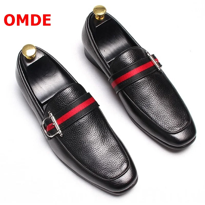 OMDE Italian Soft Soles Men Shoes Retro Genuine Leather Loafers Fashion Dress Shoes Slip On Man Shoes Casual Men's Flats
OMDE Italian Soft Soles Men Shoes Retro Genuine Leather Loafers Fashion Dress Shoes Slip On Man Shoes Casual Men's Flats