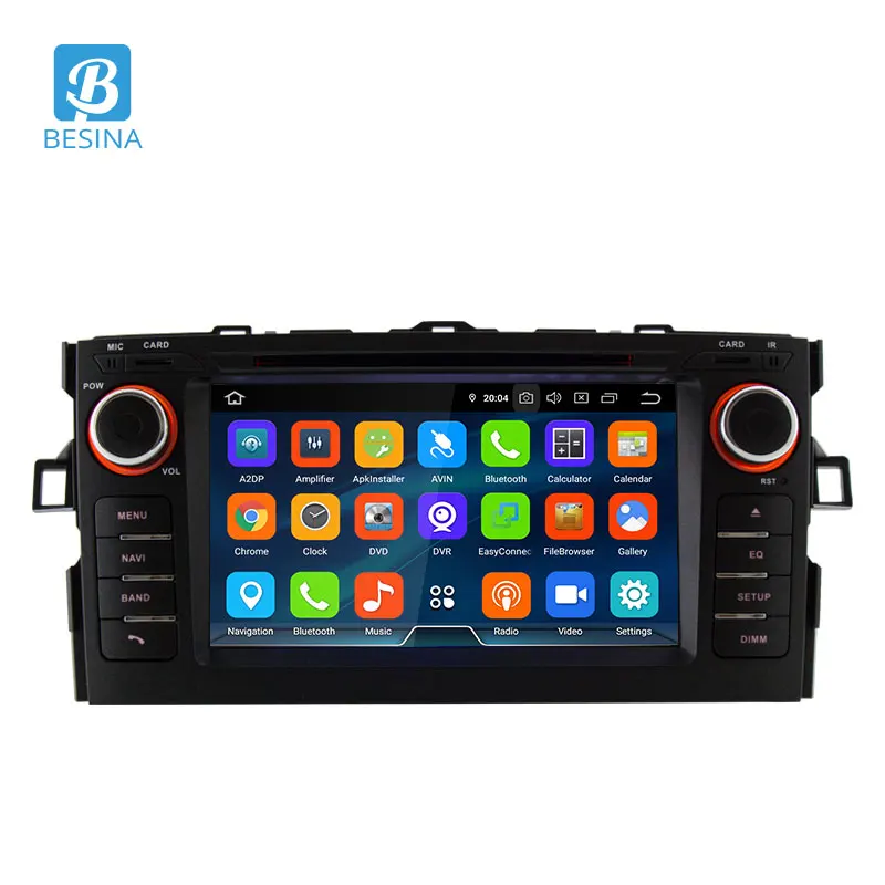 Автомобильный DVD-плеер Besina Android 10 для Toyota AURIS 2008 2009 2010 2011 мультимедиа GPS-навигация