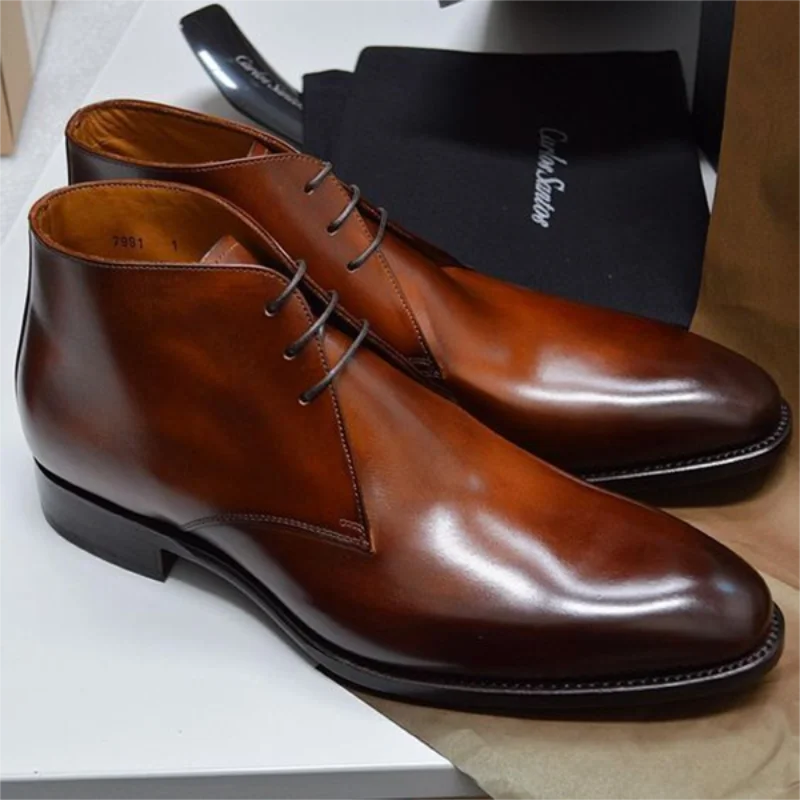 Men's High Quality Pu Leather Fashion Casual Lace-up Winter Comfortable Short Boots Simple Classic Zapatos De Hombre HC027
Men's High Quality Pu Leather Fashion Casual Lace-up Winter Comfortable Short Boots Simple Classic Zapatos De Hombre HC027