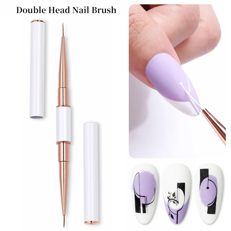 1 Pc Double Head Nail Liner Brush 9mm&11mm Drawing Liner Brush Painting Pen Manicure Nail Art Acrylic UV Gel Polish Design Tools
1 Pc Double Head Nail Liner Brush 9mm&11mm Drawing Liner Brush Painting Pen Manicure Nail Art Acrylic UV Gel Polish Design Tools