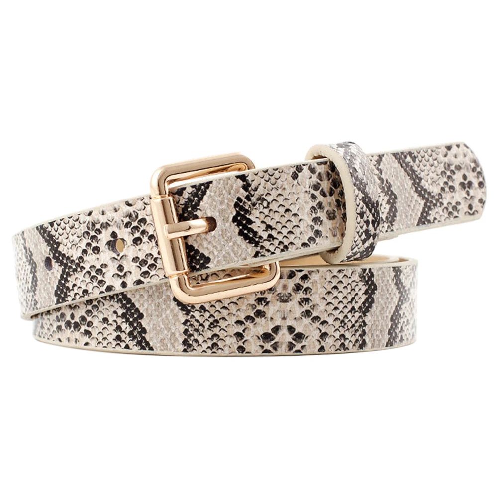 Women Belt Snakeskin Print Dress Jeans Strap For Girls PU Leather Waistband Gift Adjustable Luxury Shopping Party Pin Buckle
Women Belt Snakeskin Print Dress Jeans Strap For Girls PU Leather Waistband Gift Adjustable Luxury Shopping Party Pin Buckle