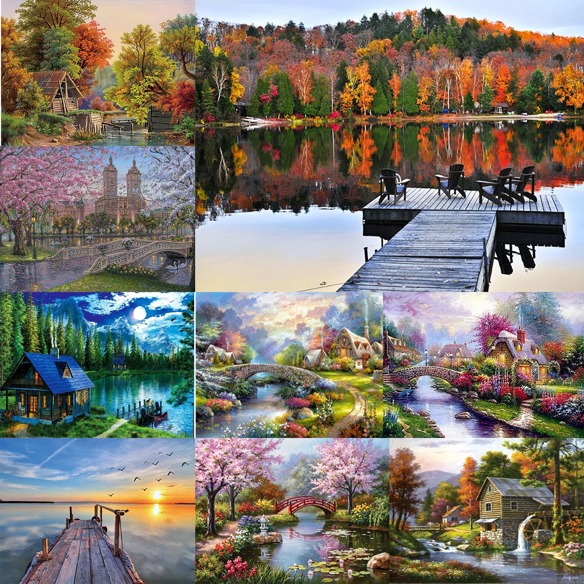 5D Diamond Painting DIY Building Series Full Diamond Handmade Diamond Embroidered Mosaic Pattern Home Bedroom Decoration Gift
5D Diamond Painting DIY Building Series Full Diamond Handmade Diamond Embroidered Mosaic Pattern Home Bedroom Decoration Gift