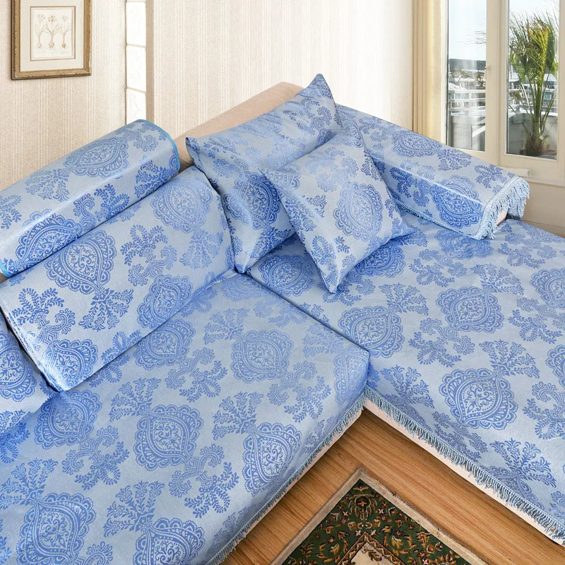 Lace Sofa Cover Natural Ice Silk Cushion Sofa Cover Towel Anti-skid breathable Sofa Cover 
Lace Sofa Cover Natural Ice Silk Cushion Sofa Cover Towel Anti-skid breathable Sofa Cover
