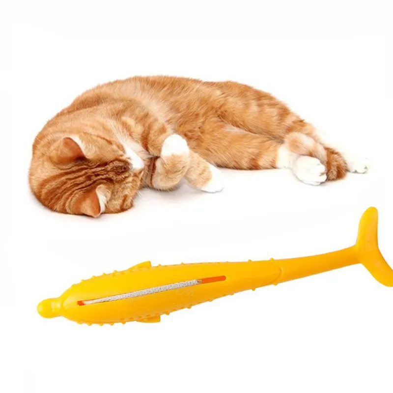 Cat Fish Shape Toothbrush Pet Cat Toys Soft Silicone Cat Catnip Cleaning Teeth Dog Chew Toys Interactive Pet Supplies For Cat
Cat Fish Shape Toothbrush Pet Cat Toys Soft Silicone Cat Catnip Cleaning Teeth Dog Chew Toys Interactive Pet Supplies For Cat
