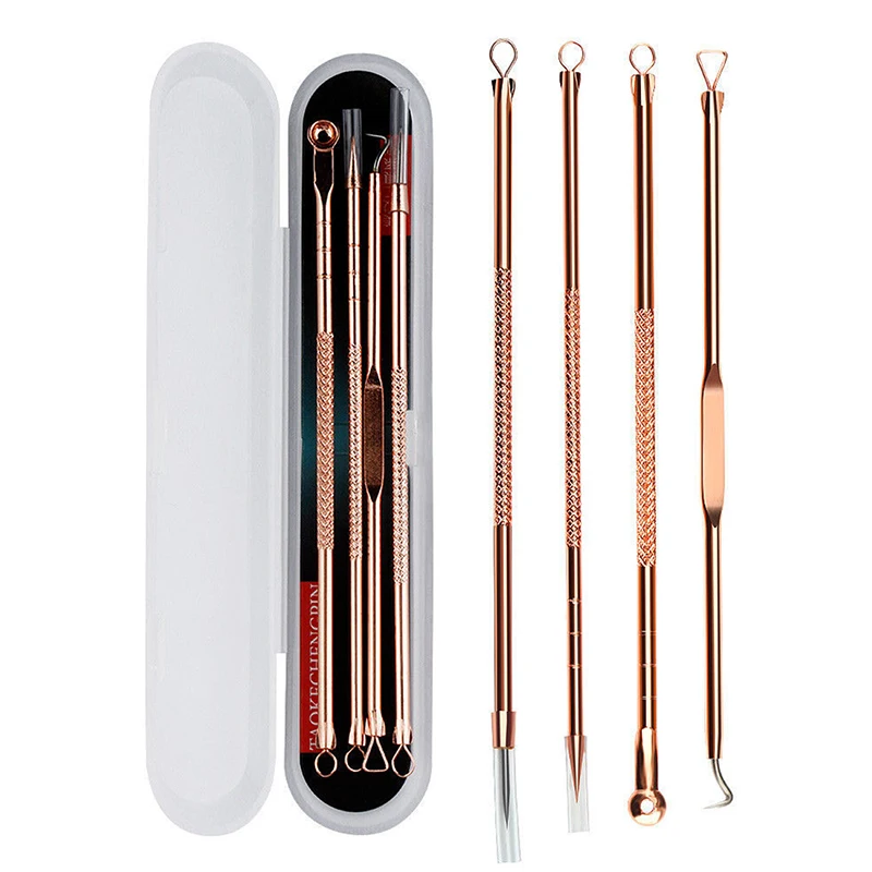 4pcs/set Facial Pore Cleaner Extractor Blackhead Comedone Pimple Acne Remover Needles Face Skin Care Tools
4pcs/set Facial Pore Cleaner Extractor Blackhead Comedone Pimple Acne Remover Needles Face Skin Care Tools