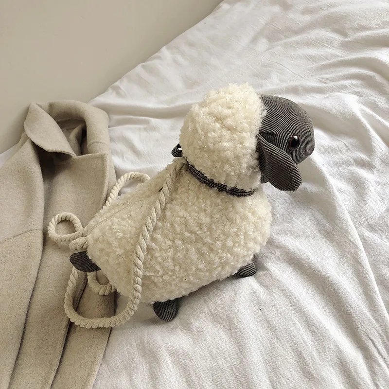 New 2021 Fashion Women Lamb Wool Bag Novelty Female Casual Cartoon Animal Bag Shoulder Messenger Bag Cross Body Bags For Girls
New 2021 Fashion Women Lamb Wool Bag Novelty Female Casual Cartoon Animal Bag Shoulder Messenger Bag Cross Body Bags For Girls