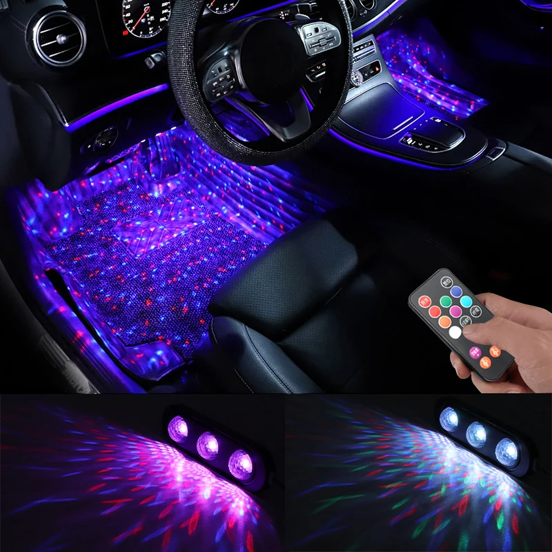 4pcs Car LED Starry Foot Light USB Atmosphere Ambient DJ Mixed Colorful Music Rhythm Sound Voice Control Laser Lamp 
4pcs Car LED Starry Foot Light USB Atmosphere Ambient DJ Mixed Colorful Music Rhythm Sound Voice Control Laser Lamp
