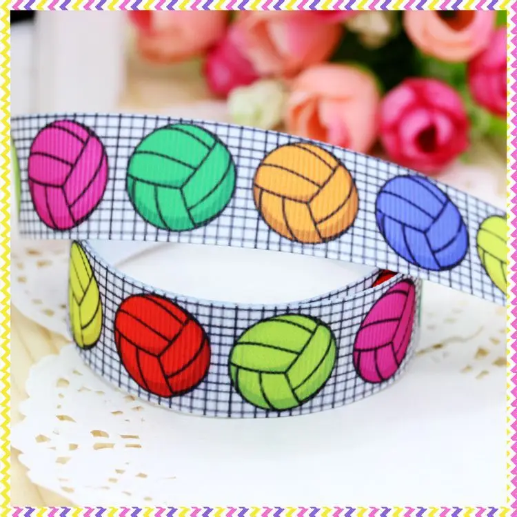 DHK 7/8'' 5yards volleyball printed grosgrain ribbon headwear hair bow diy party decoration OEM Wholesale 22mm E849
DHK 7/8'' 5yards volleyball printed grosgrain ribbon headwear hair bow diy party decoration OEM Wholesale 22mm E849
