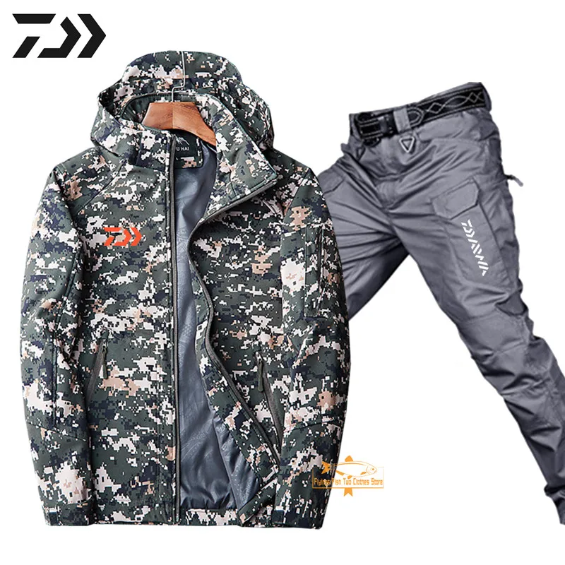 Daiwa Men's Spring Summer Autumn Fishing Jackets Camouflage Military Fishing Suits Outdoor Sport Fishing Set Windproof Jackets
Daiwa Men's Spring Summer Autumn Fishing Jackets Camouflage Military Fishing Suits Outdoor Sport Fishing Set Windproof Jackets