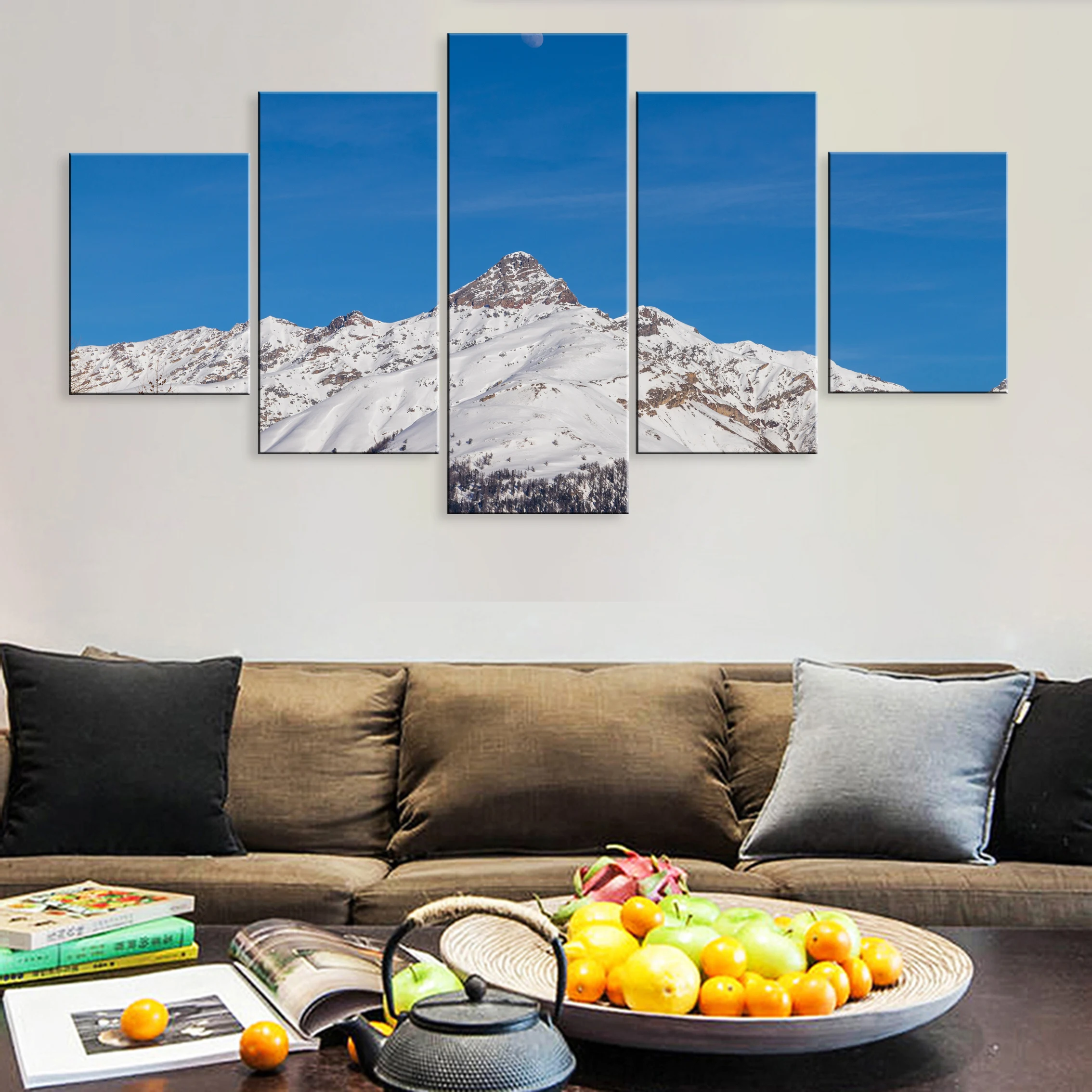 Hd Printed 5 Pieces Art Poster Painting Canvas Living Room Home Decor Framework Landscape Snow Mountain Beautiful Scenery Sky
Hd Printed 5 Pieces Art Poster Painting Canvas Living Room Home Decor Framework Landscape Snow Mountain Beautiful Scenery Sky