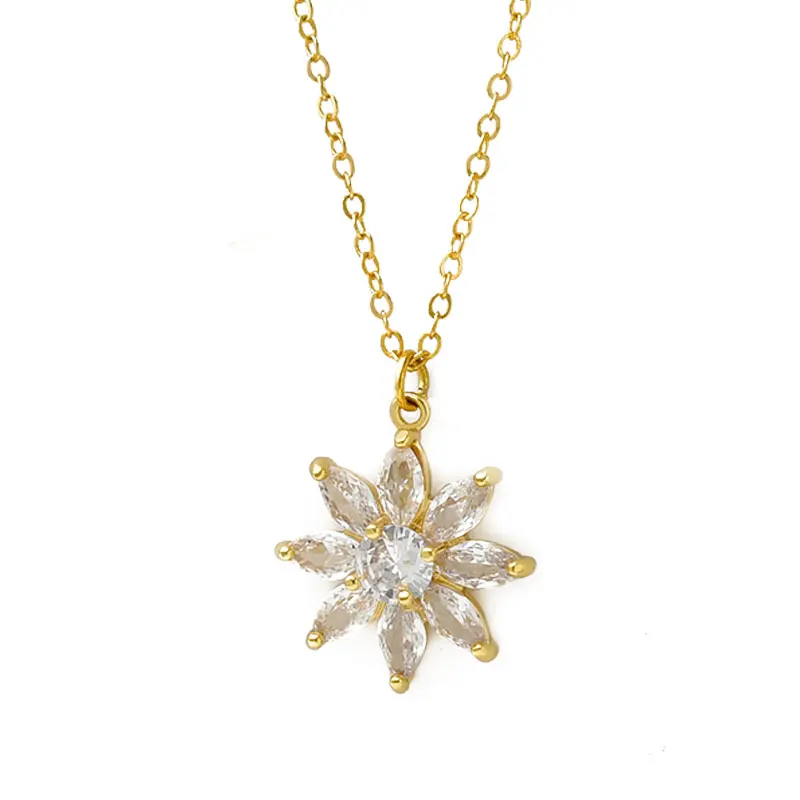 xiaoboACC Golden Choker Chain for Women Korean Fashion Eight Leaves Flower Zircon Necklace Jewelry Accessories Wholesale
xiaoboACC Golden Choker Chain for Women Korean Fashion Eight Leaves Flower Zircon Necklace Jewelry Accessories Wholesale