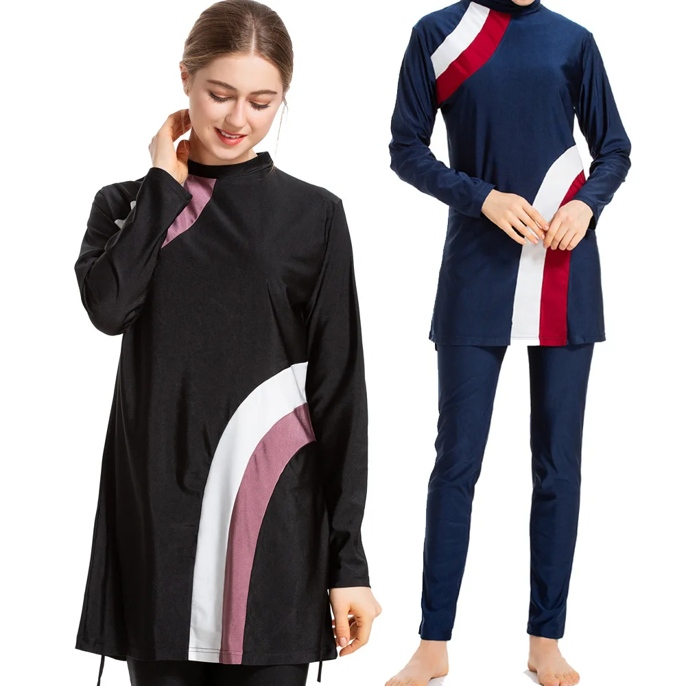 Women Swimwear 3 Piece Sets Muslim Modest Arabic Islamic Burkini Bathing Swim Surf Wear Sport Swimsuit Full Suit for Swimming
Women Swimwear 3 Piece Sets Muslim Modest Arabic Islamic Burkini Bathing Swim Surf Wear Sport Swimsuit Full Suit for Swimming