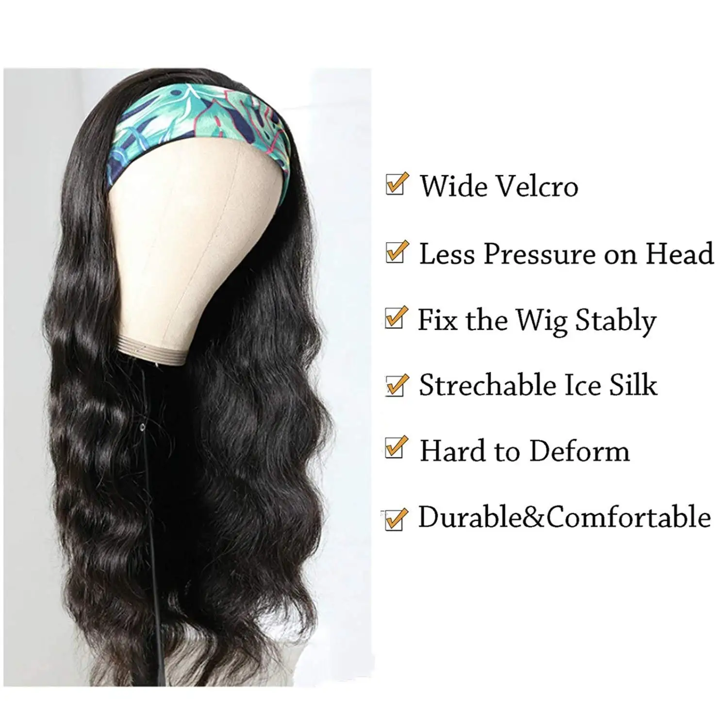Synthetic Headband wig for Black Women Long Body Wave Headband wigs Glueless Wig Non Lace Frontal Synthetic Hair 20-30inch
Synthetic Headband wig for Black Women Long Body Wave Headband wigs Glueless Wig Non Lace Frontal Synthetic Hair 20-30inch