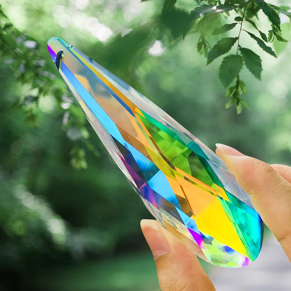 Fire Polished AB Color Long Water Drop Crystal Chandelier Faceted Prism Glass Aurora DIY Home Balcony Hotel Lighting Accessory
Fire Polished AB Color Long Water Drop Crystal Chandelier Faceted Prism Glass Aurora DIY Home Balcony Hotel Lighting Accessory