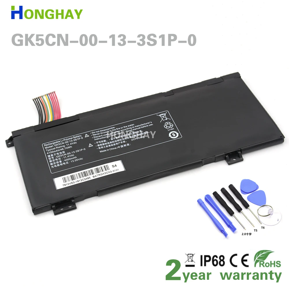 New Honghay GK5CN-00-13-3S1P-0 Battery For MECHREVO X8Ti Z2 MACHENIKE T90 Plus T90-T3p F117-B F117-B6 For TONGFANG GK5CN5Z
New Honghay GK5CN-00-13-3S1P-0 Battery For MECHREVO X8Ti Z2 MACHENIKE T90 Plus T90-T3p F117-B F117-B6 For TONGFANG GK5CN5Z