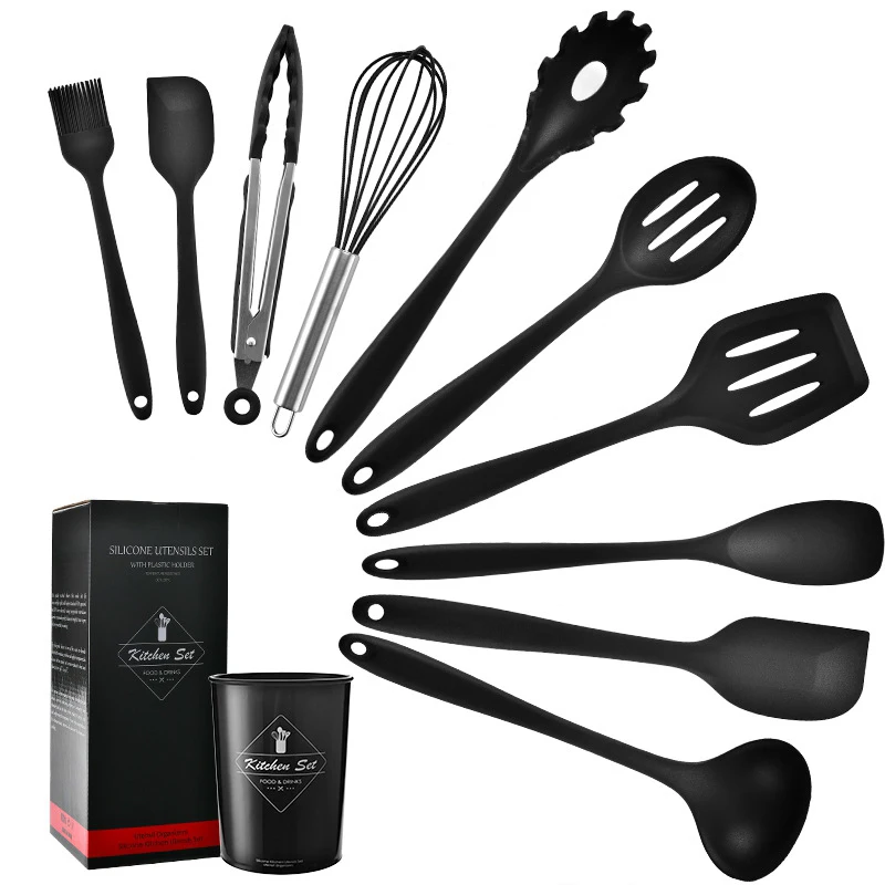 Silicone Kitchenware Non-Stick Cookware Cooking Tools Spatula Ladle Egg Beater Shovel Spoon Soup Kitchen Utensil Set 11PCS
Silicone Kitchenware Non-Stick Cookware Cooking Tools Spatula Ladle Egg Beater Shovel Spoon Soup Kitchen Utensil Set 11PCS