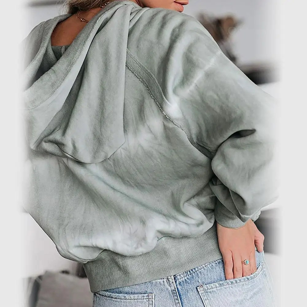 2020 New Women Casual Long Sleeve Tie Dye V Neck Drawstring Hooded Pullover Top Women's clothing
2020 New Women Casual Long Sleeve Tie Dye V Neck Drawstring Hooded Pullover Top Women's clothing