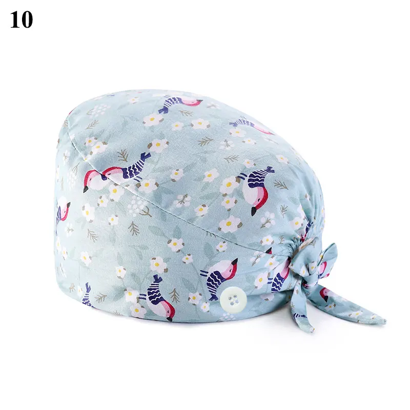 Cartoon Animals Adjustable Cotton Bandage Cap Unisex Nurse Hat Sanitary Cap With Sweatband Surgicals Hat Nurse Hat With Button
Cartoon Animals Adjustable Cotton Bandage Cap Unisex Nurse Hat Sanitary Cap With Sweatband Surgicals Hat Nurse Hat With Button