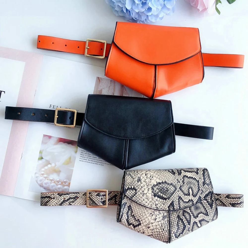 Поясная Сумка из искусственной кожи для женщин забавная сумочка на пояс кошелек