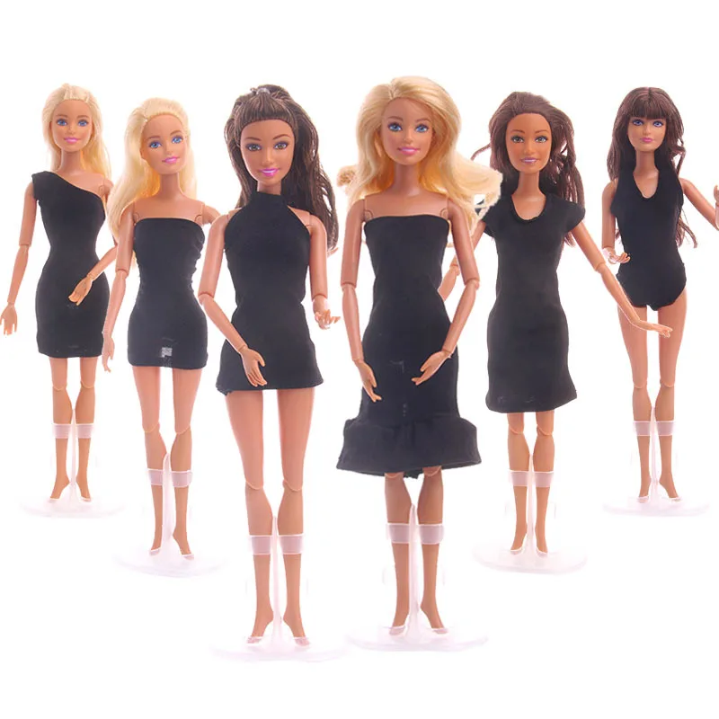 

Barbies Doll Black Evening Dress Party Fashion Suitable For Cocktail Daily Casual Clothing Accessories Barbies Clothes