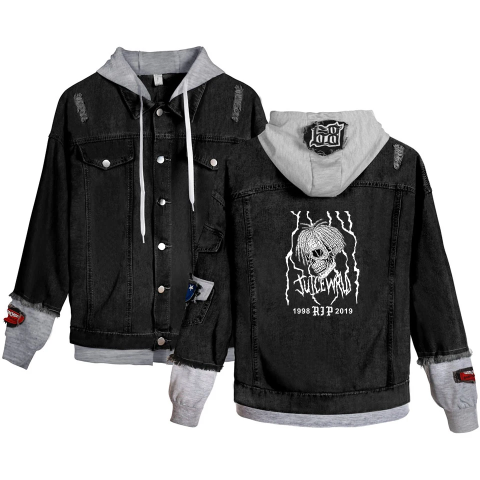 Juice Wrld Denim Jean Jacket Popular Stitching Tracksuit Coat Men Clothing Hit Hot Sweatshirt Fashion Drop Shopping Clothes
Juice Wrld Denim Jean Jacket Popular Stitching Tracksuit Coat Men Clothing Hit Hot Sweatshirt Fashion Drop Shopping Clothes