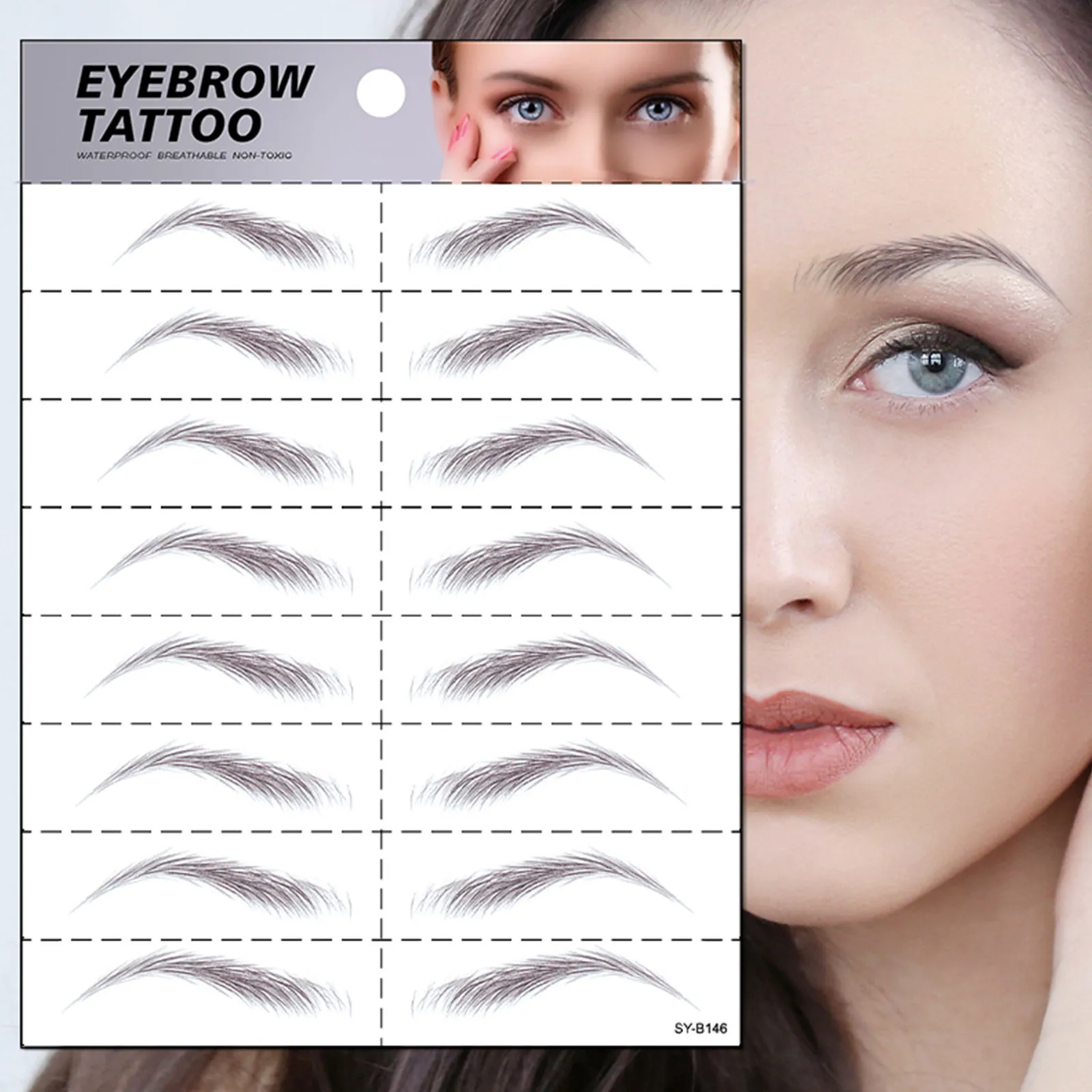 Yebrow Sticker Simulation Eyebrow Semi-water Transfer Waterproof Tattoo Eyebrow
Yebrow Sticker Simulation Eyebrow Semi-water Transfer Waterproof Tattoo Eyebrow