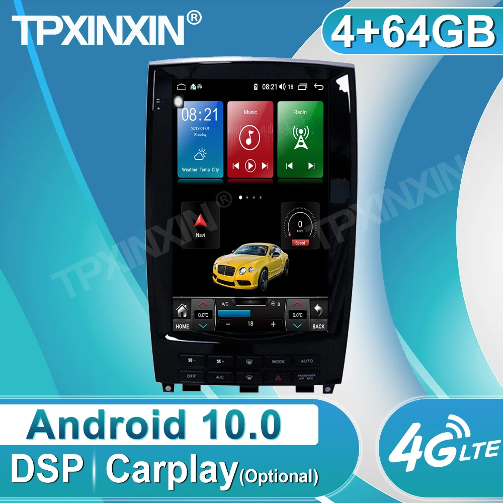 

Android 10 Carplay 4G+64GB For Infiniti Q50 2015 2016 - 2020 Radio Recorder Multimedia Player Stereo DVD Head Unit GPS Navigatie