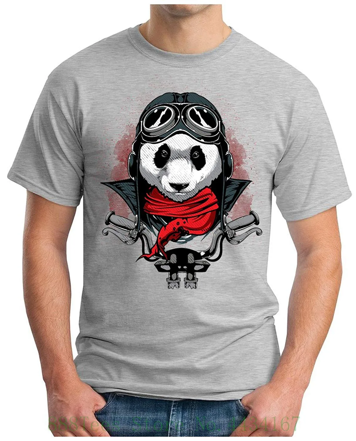 Panda - Rider - T shirt Biker Rocker Mc Bear Motor Club 1% Er Fast Furious Geek T Shirt Fashion