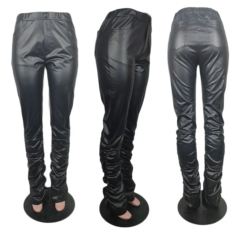 ZKYZWX PU Faux Leather Stacked Leggings Pants for Women High Waist Pencil Trousers Draped Jogger Streetwear Lounge Sweatpants
ZKYZWX PU Faux Leather Stacked Leggings Pants for Women High Waist Pencil Trousers Draped Jogger Streetwear Lounge Sweatpants