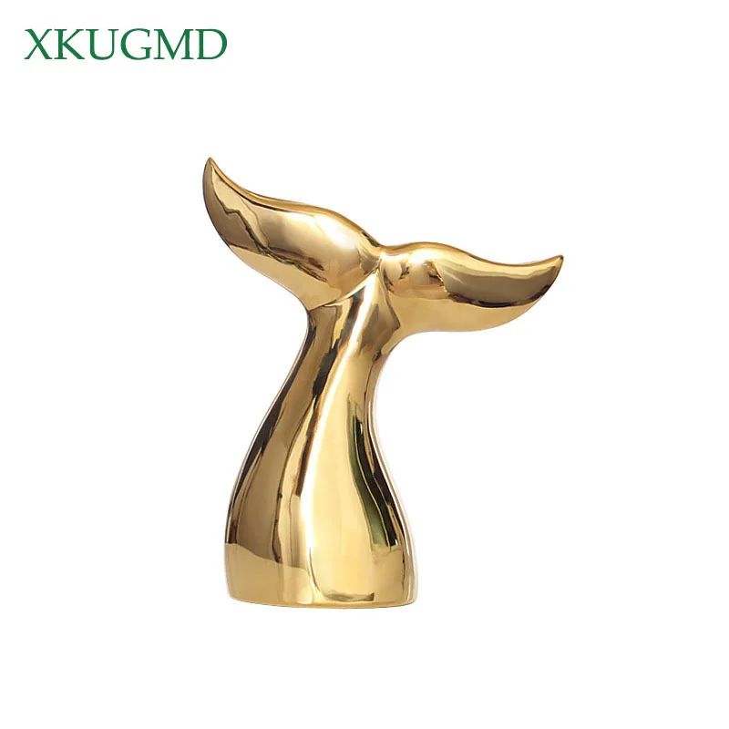 Nordic Creative Ceramic Vases Gold Whale Tail Simple Sculpture Animal Decoration Living Room Bedroom Home Decorat Ornaments
Nordic Creative Ceramic Vases Gold Whale Tail Simple Sculpture Animal Decoration Living Room Bedroom Home Decorat Ornaments