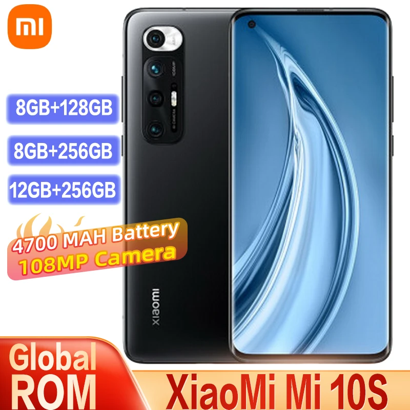 

Xiaomi Mi 10S Глобальная ПЗУ 128 ГБ / 256 ГБ Камера 108 МП 90 Гц AMOLED-дисплей Восьмиядерный процессор Snapdragon 870 4700 мАч Смартфон с NFC 5G