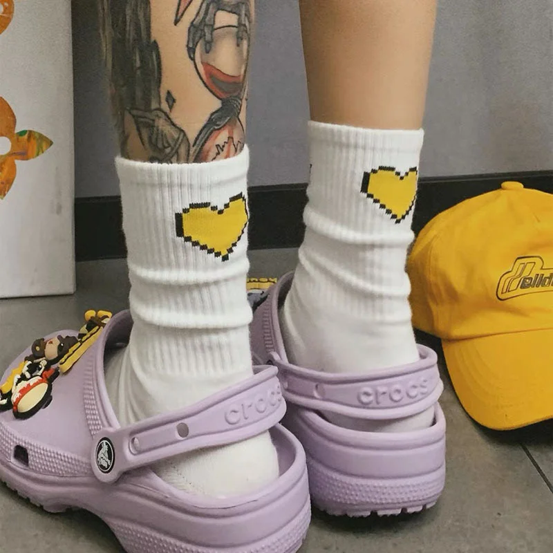 SP&CITY Ins Trendy Love Heart Patterned Cool High Socks Women Cotton Couple Harajuku Socks Funny Casual Breathable Hipster Sock
SP&CITY Ins Trendy Love Heart Patterned Cool High Socks Women Cotton Couple Harajuku Socks Funny Casual Breathable Hipster Sock