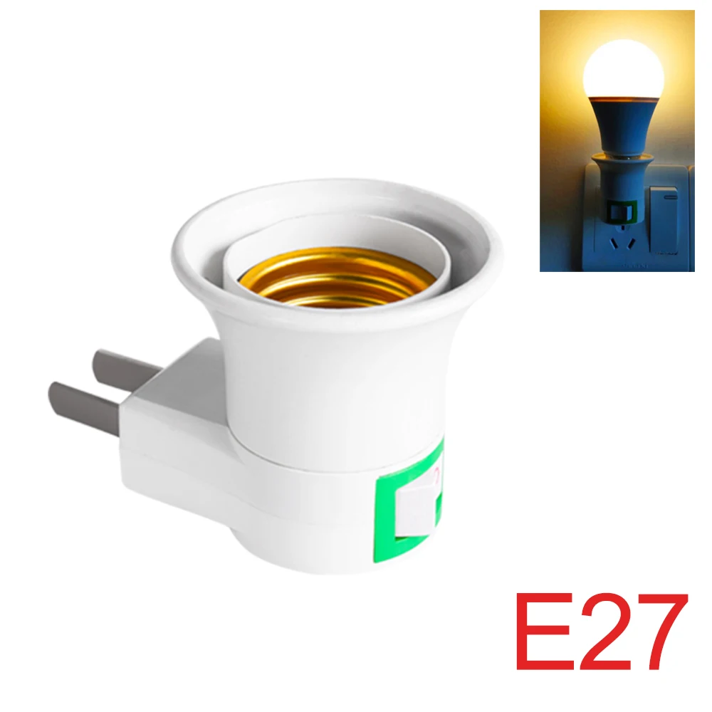 1 Piece Set E27 LED Lamp Holder Base Type to AC Power 220V EU Plug Lamp Holder Bulb Adapter Converter With ON OFF Button Switch
1 Piece Set E27 LED Lamp Holder Base Type to AC Power 220V EU Plug Lamp Holder Bulb Adapter Converter With ON OFF Button Switch