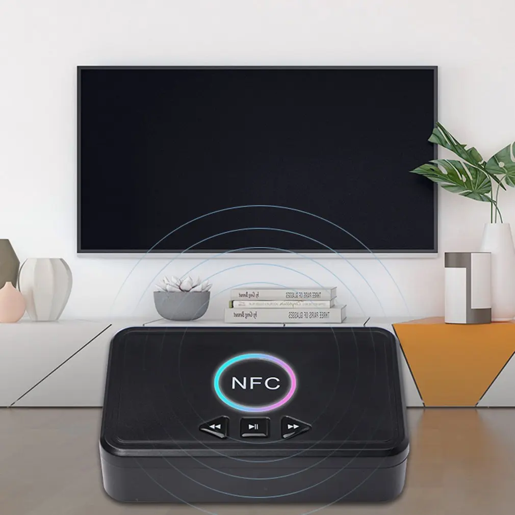 Bluetooth 5.0 Receiver Adapter NFC 3.5mm RCA Audio AUX Output Wireless Bluetooth Dongle Stereo Receptor for Amplifier Speaker
Bluetooth 5.0 Receiver Adapter NFC 3.5mm RCA Audio AUX Output Wireless Bluetooth Dongle Stereo Receptor for Amplifier Speaker