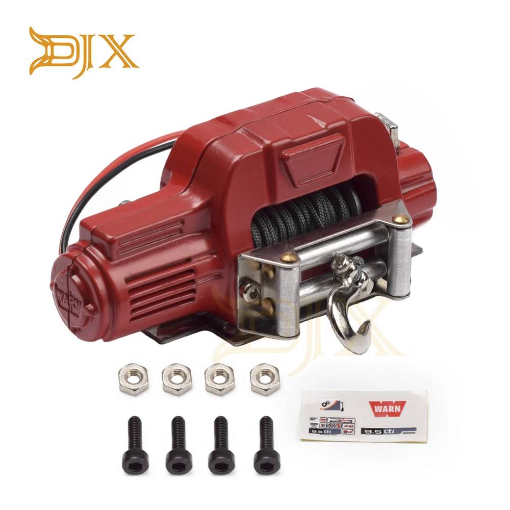 DJX Metal Emulation Winch with Wireless Remote Controller for 1/10 RC Crawler Car Axial SCX10 Traxxas TRX4 D90 KM2 TF2 Tamiya
DJX Metal Emulation Winch with Wireless Remote Controller for 1/10 RC Crawler Car Axial SCX10 Traxxas TRX4 D90 KM2 TF2 Tamiya