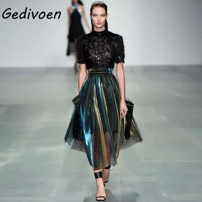 Gedivoen 2021 Women Sets New Gorgeous Tassels Sequins Decorative Tops And Fashionable Ruffle Skirts Elegant Party Two-Piece Suit
Gedivoen 2021 Women Sets New Gorgeous Tassels Sequins Decorative Tops And Fashionable Ruffle Skirts Elegant Party Two-Piece Suit