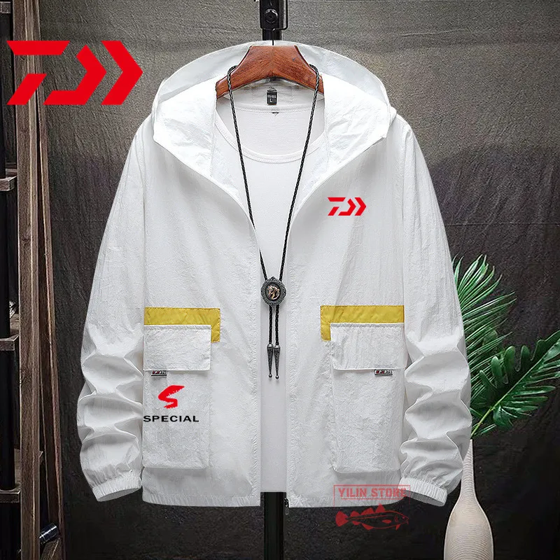 2021 DAIWA Fishing Jacket Men Summer Quick-drying Sun Protection Fishing Jacket Outwear Sports Cycling Thin Hooded Coats Clothin
2021 DAIWA Fishing Jacket Men Summer Quick-drying Sun Protection Fishing Jacket Outwear Sports Cycling Thin Hooded Coats Clothin